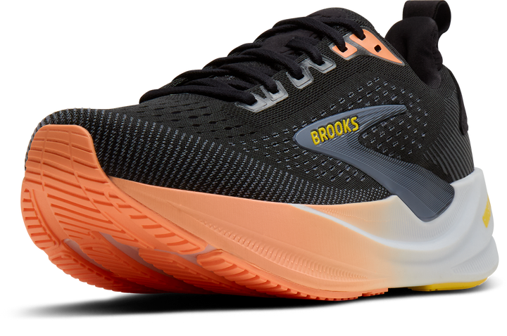 Brooks Womens Ghost Max 4 - Black/Folkstone/Cyber Peach - Neutral - AW26