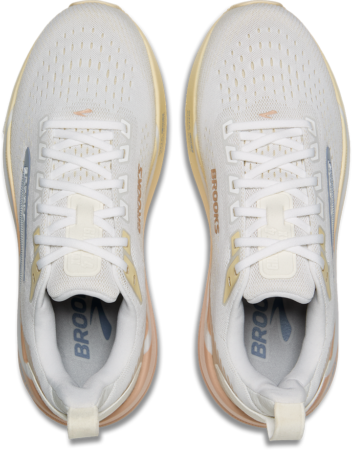 Brooks Womens Ghost Max 4 - White/Rose/Rutabaga - Neutral - AW26