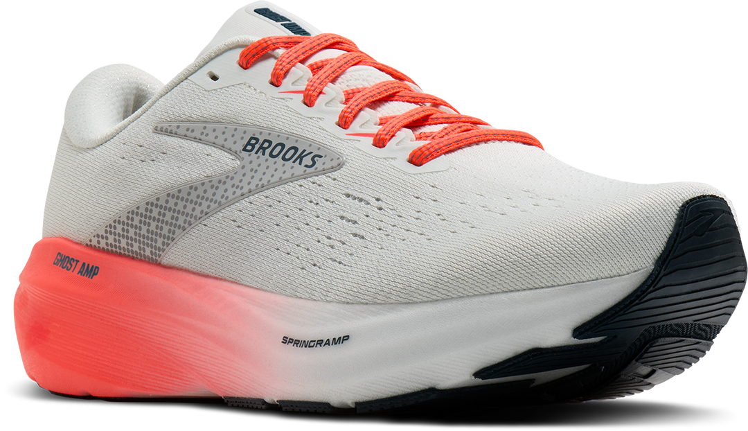 Brooks Womens Ghost Amp - Shower/Coral/Strawberry - Neutral - AW26