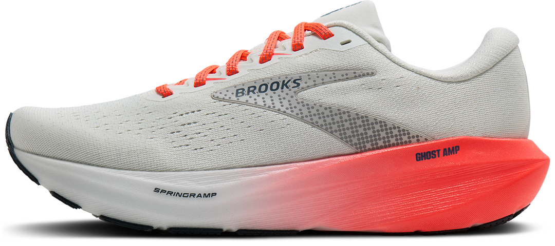 Brooks Womens Ghost Amp - Shower/Coral/Strawberry - Neutral - AW26