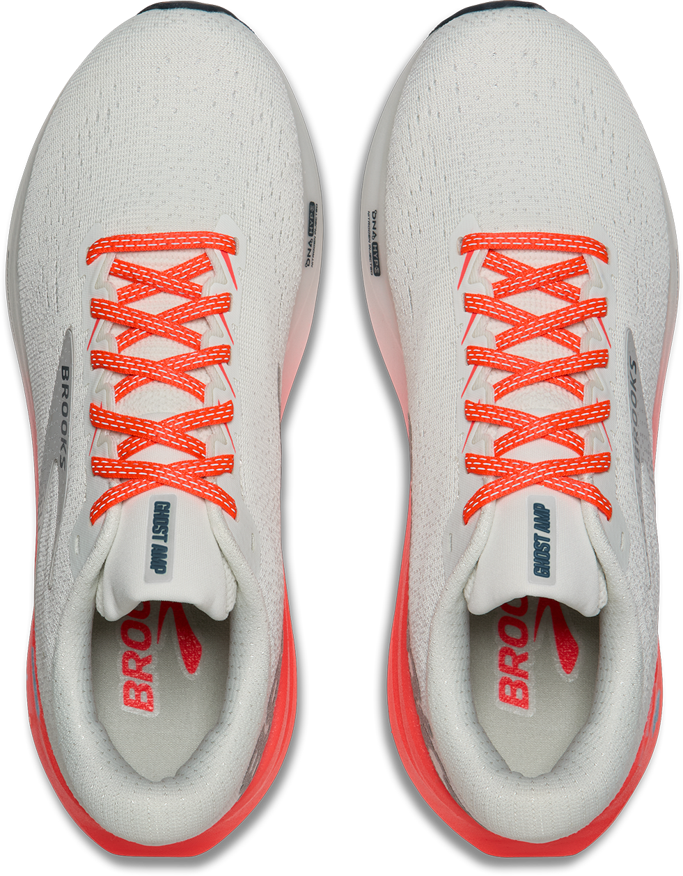Brooks Womens Ghost Amp - Shower/Coral/Strawberry - Neutral - AW26