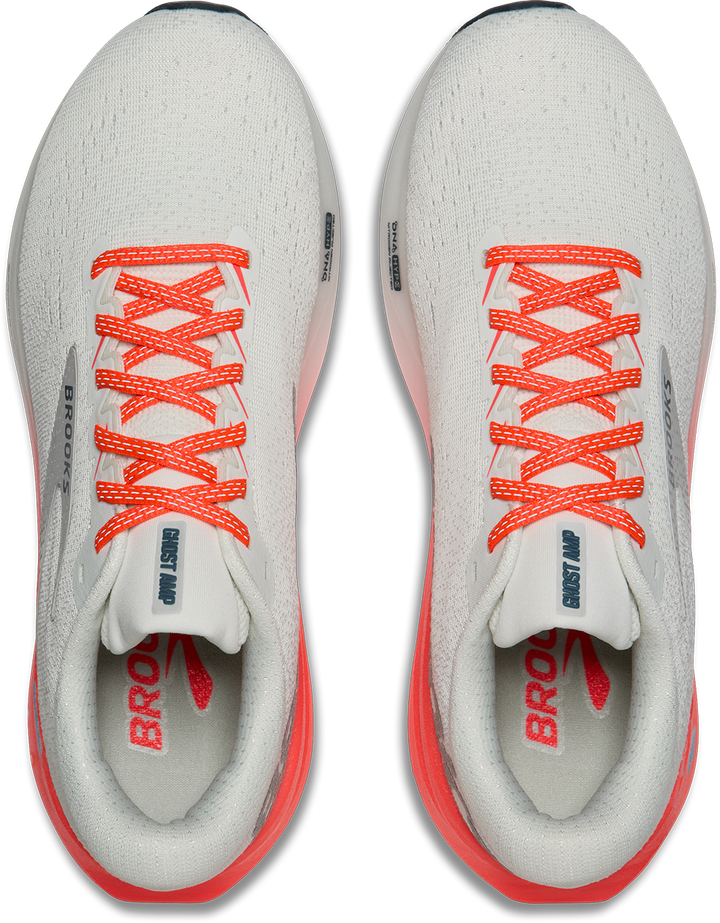 Brooks Womens Ghost Amp - Shower/Coral/Strawberry - Neutral - AW26