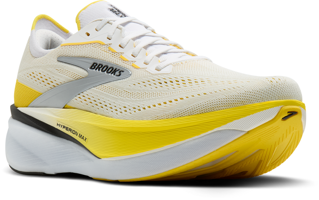 Brooks Womens Hyperion Max 4 - White/Cyber Yellow/Black - Neutral - AW26