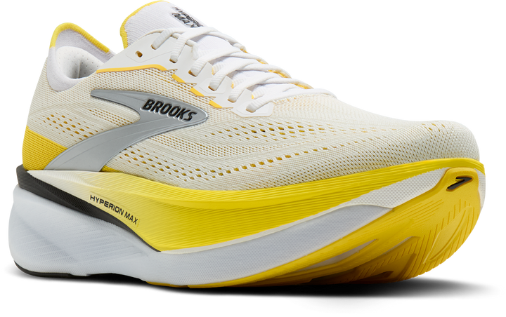 Brooks Womens Hyperion Max 4 - White/Cyber Yellow/Black - Neutral - AW26