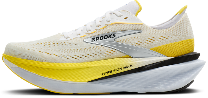 Brooks Womens Hyperion Max 4 - White/Cyber Yellow/Black - Neutral - AW26