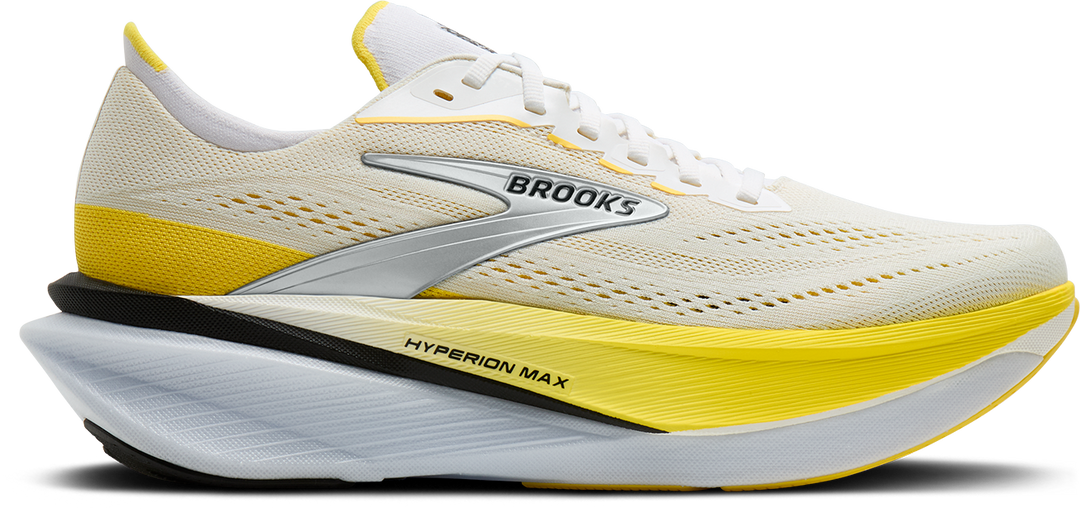 Brooks Womens Hyperion Max 4 - White/Cyber Yellow/Black - Neutral - AW26