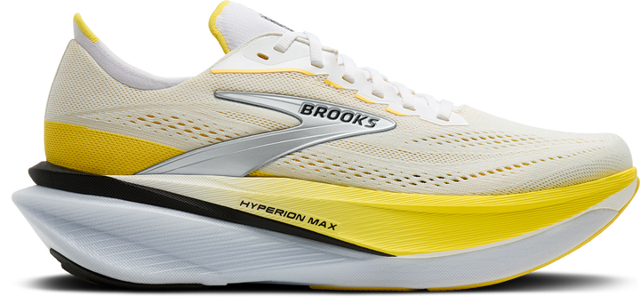 Brooks Womens Hyperion Max 4 - White/Cyber Yellow/Black - Neutral - AW26
