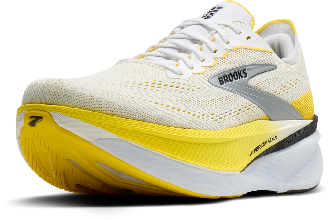 Brooks Womens Hyperion Max 4 - White/Cyber Yellow/Black - Neutral - AW26