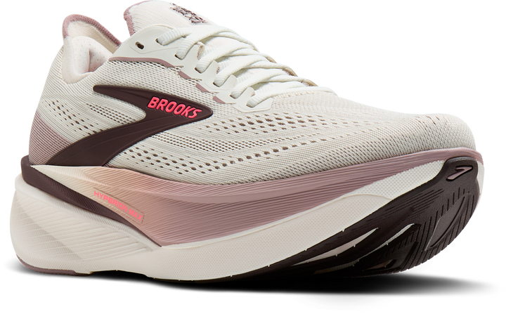 Brooks Womens Hyperion Max 4 - Coconut/Raisin/Pink - Neutral - AW26