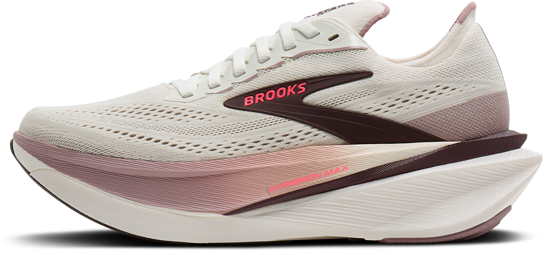 Brooks Womens Hyperion Max 4 - Coconut/Raisin/Pink - Neutral - AW26