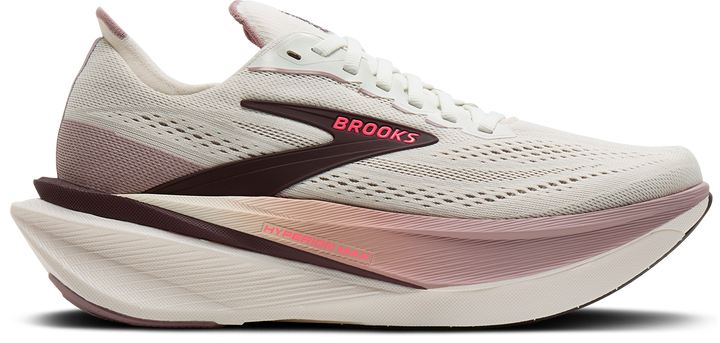 Brooks Womens Hyperion Max 4 - Coconut/Raisin/Pink - Neutral - AW26