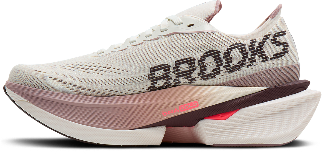 Brooks Womens Hyperion Max 4 - Coconut/Raisin/Pink - Neutral - AW26