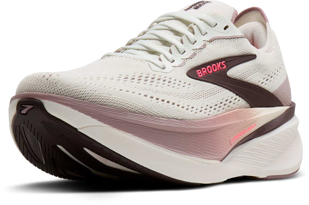 Brooks Womens Hyperion Max 4 - Coconut/Raisin/Pink - Neutral - AW26