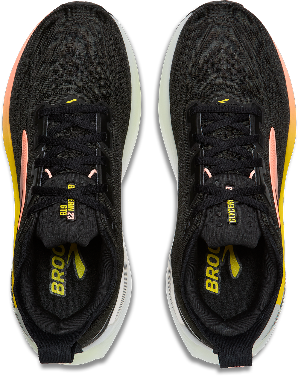 Brooks Womens Glycerin GTS 23 - Black/Peach/Nightlife - Stability - AW26