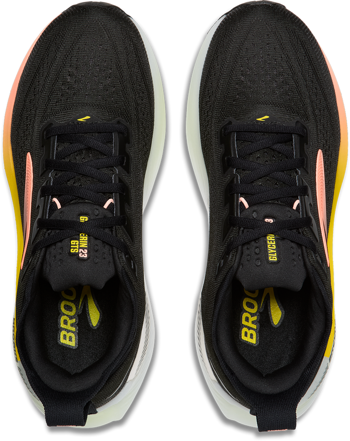 Brooks Womens Glycerin GTS 23 - Black/Peach/Nightlife - Stability - AW26