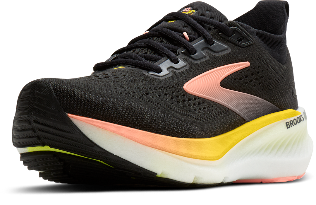 Brooks Womens Glycerin GTS 23 - Black/Peach/Nightlife - Stability - AW26