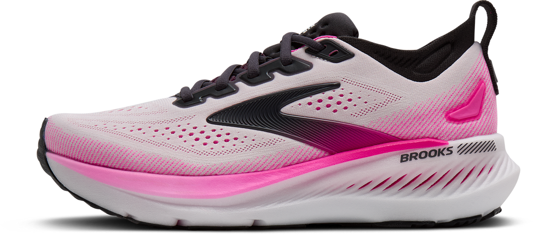 Brooks Womens Glycerin GTS 23 - White/Phantom/Cyber Pink - Stability - SS26