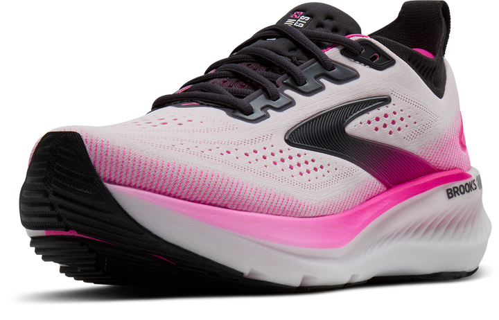 Brooks Womens Glycerin GTS 23 - White/Phantom/Cyber Pink - Stability - SS26