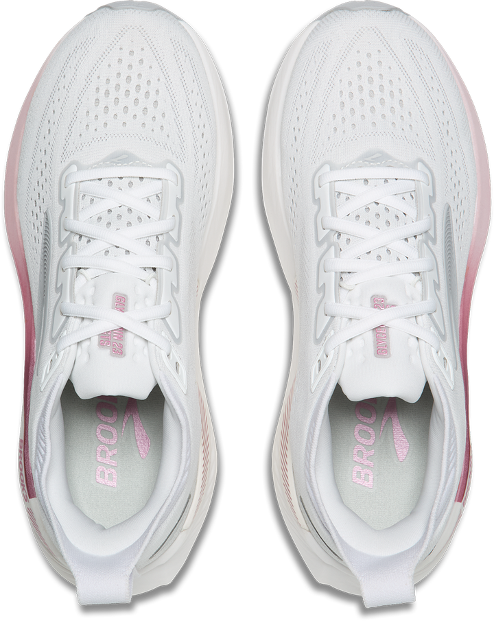 Brooks Womens Glycerin GTS 23 - White/Harbor Mist/Metallic - Stability - SS26