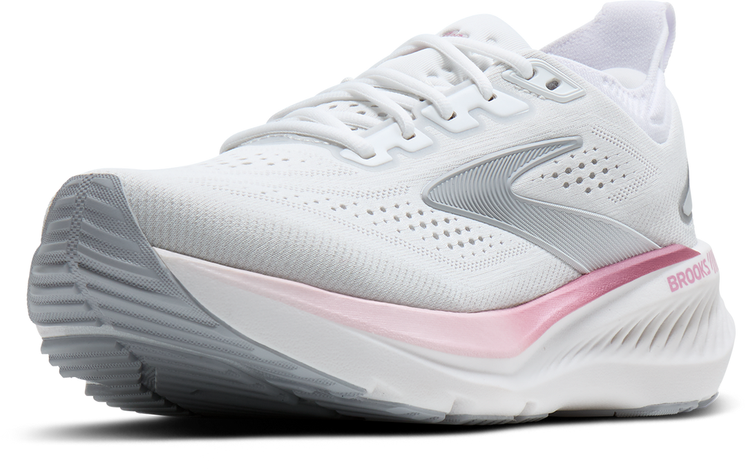 Brooks Womens Glycerin GTS 23 - White/Harbor Mist/Metallic - Stability - SS26