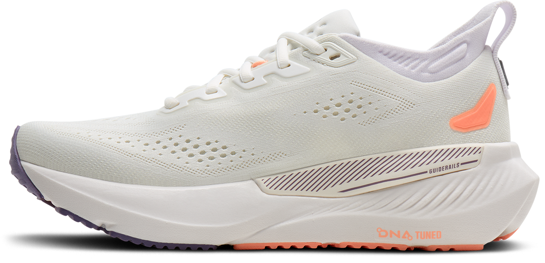 Brooks Womens Glycerin GTS 23 - White/Mulled Grape/Clear - Stability - AW26