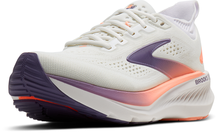 Brooks Womens Glycerin GTS 23 - White/Mulled Grape/Clear - Stability - AW26