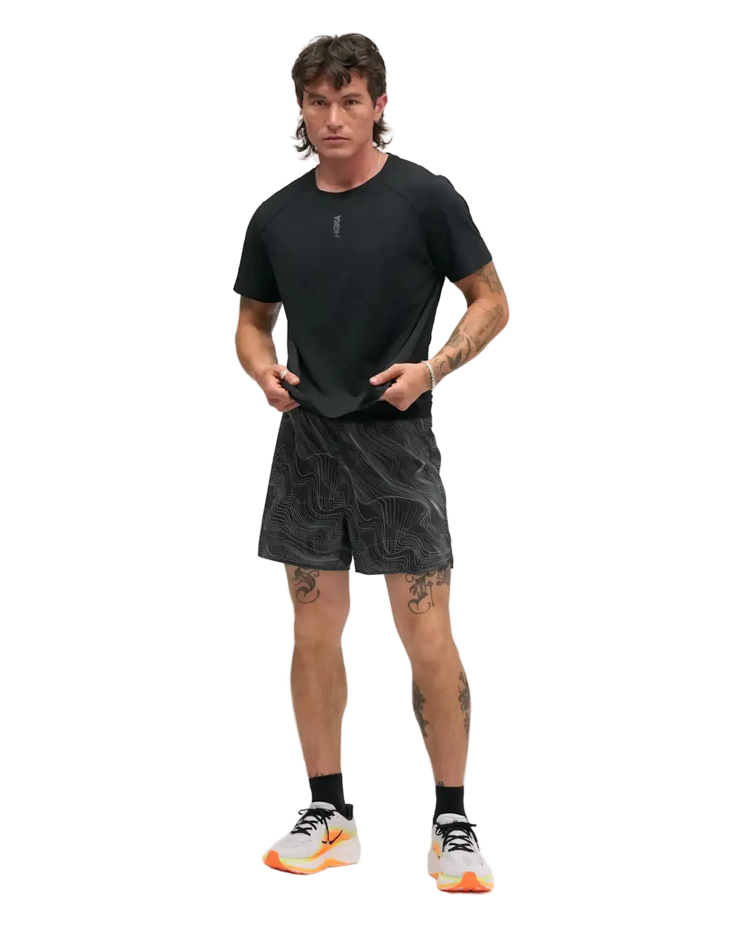 Hoka Mens Everyrun Short Sleeve - Black - AW26