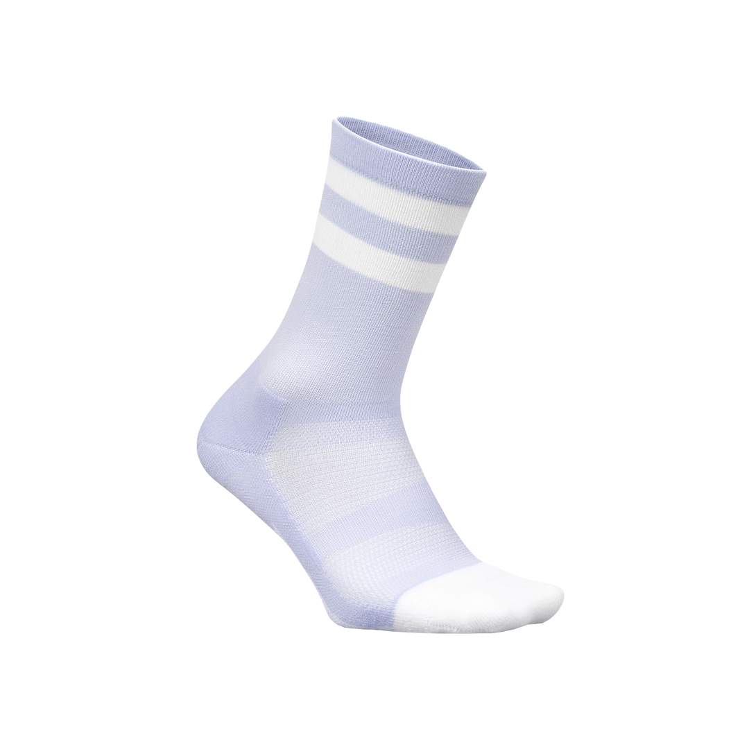 Feetures Elite Light Cushion Mini Crew - Lilac High Top Stripe