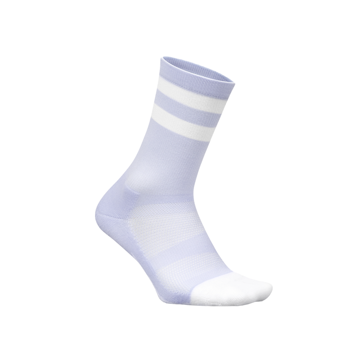 Feetures Elite Light Cushion Mini Crew - Lilac High Top Stripe