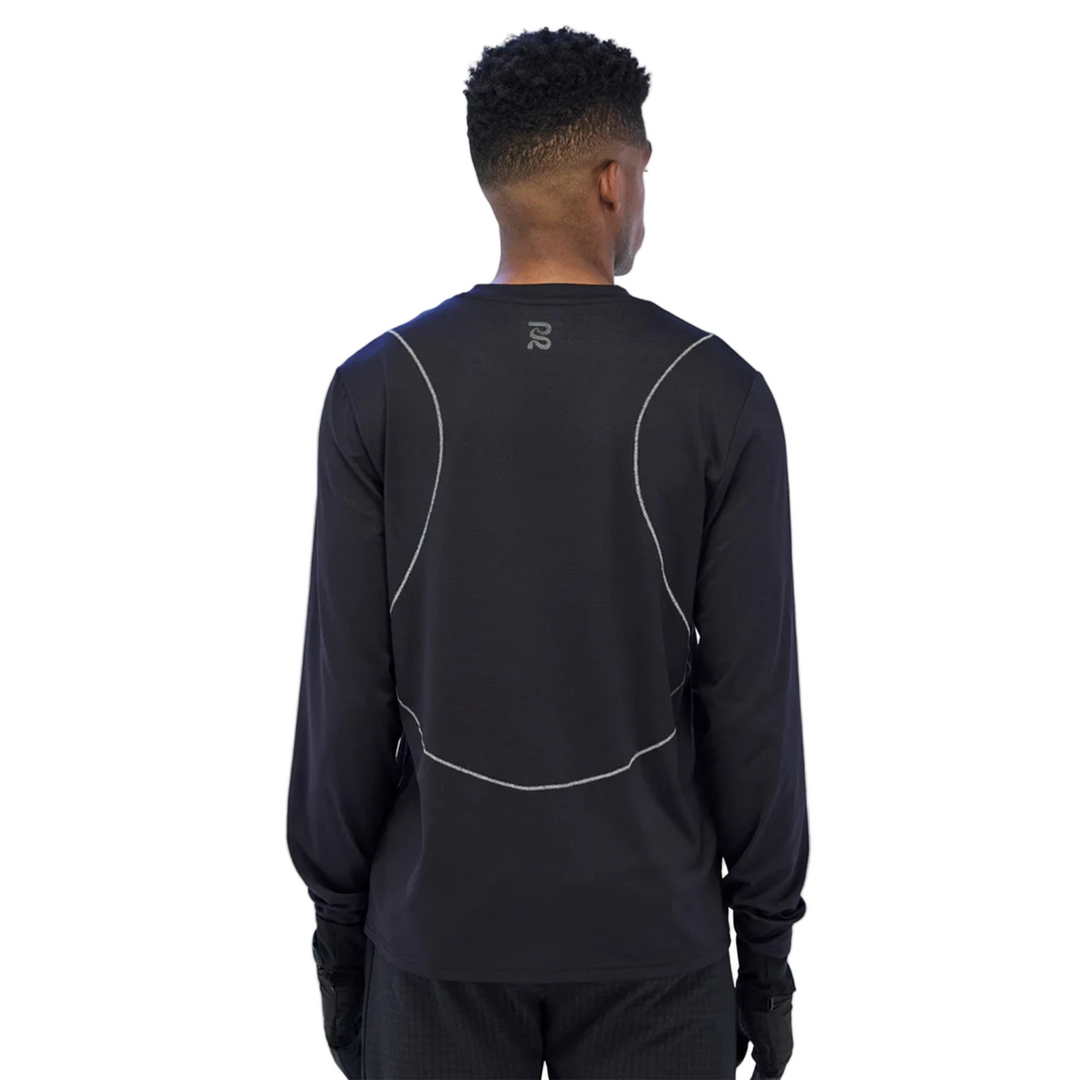 Bandit T-shirt à manches longues en micromesh Reflecto Stitch pour hommes - Bandit Black - SS26