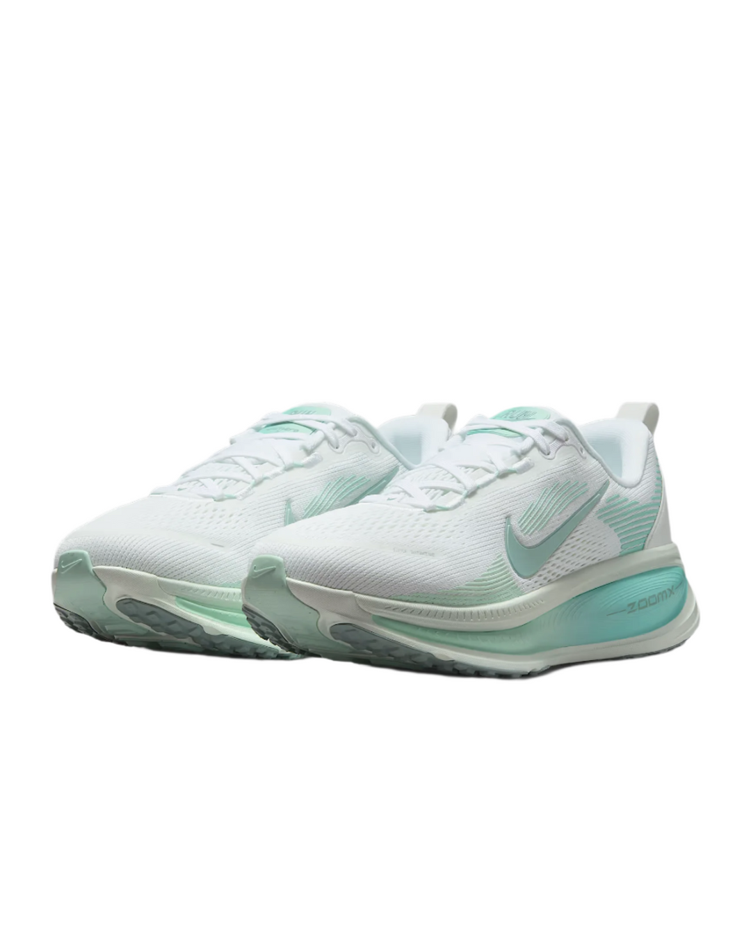 Nike Womens Vomero 18 - White/Bleached Turquoise/Mint Foam - Neutral - AW25