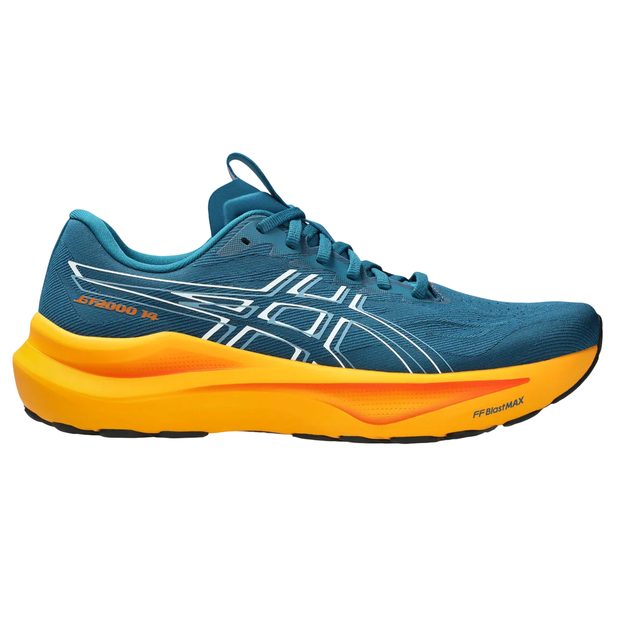 Asics Hommes GT-2000 14 - Sarcelle Foncé/Blanc - Stabilité - SS26