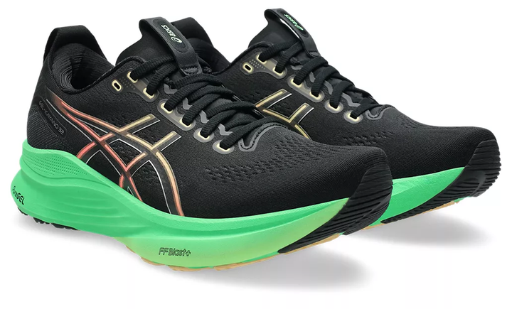 Asics Mens Gel Kayano 32 - Black/Vital Green - Stability - SS26