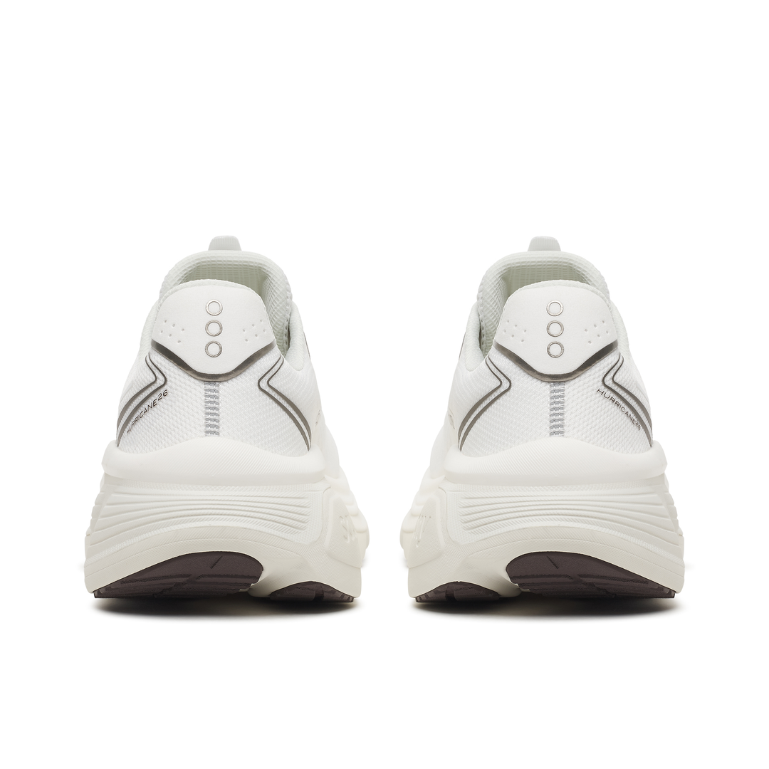 Saucony Mens Hurricane 26 - White/Quartz - Stability - AW26