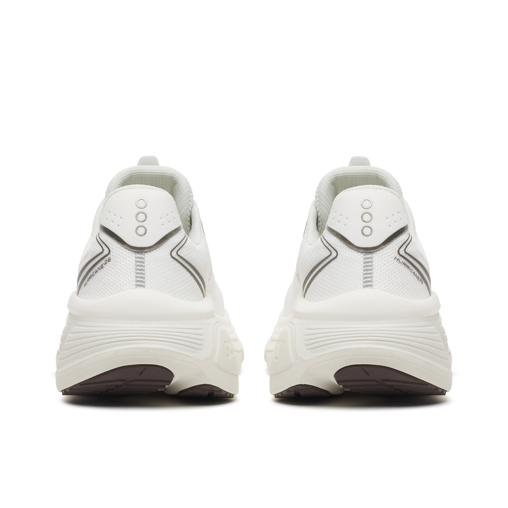 Saucony Mens Hurricane 26 - White/Quartz - Stability - AW26