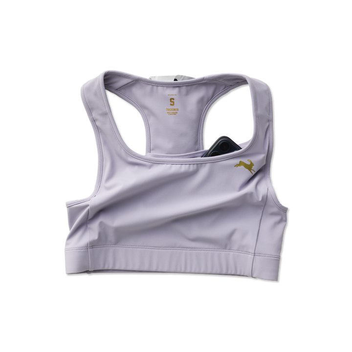 Tracksmith Soutien-gorge Allston pour femmes - Lavande Aura - SS26
