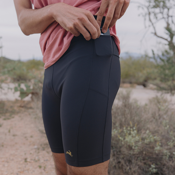 Tracksmith Mens Twilight Half Tights (Lined) - Black