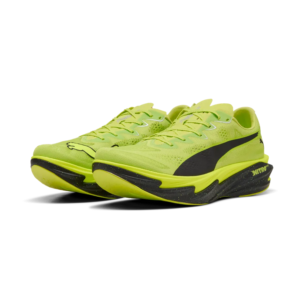 Puma Mens Deviate NITRO Elite 4 - Sunny Lime/Puma Black - Neutral - AW26