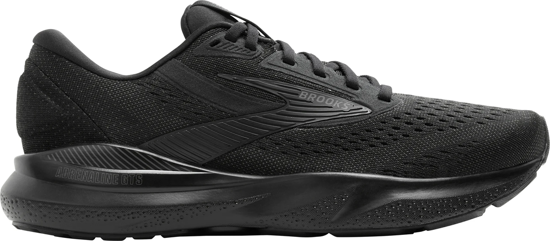 Brooks Womens Adrenaline GTS 24 - Wide - Black/Black/Ebony - Stability - SS25