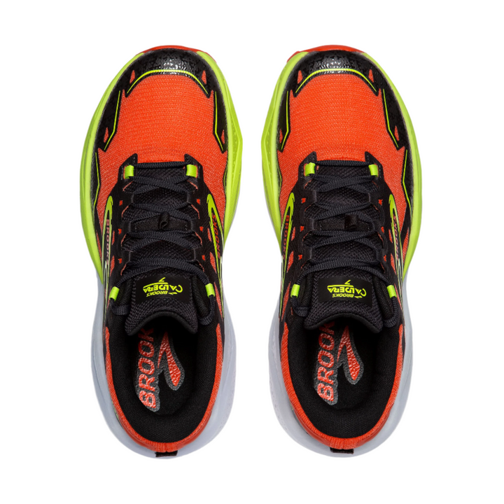 Brooks Mens Caldera 7 - Cherry Tomato/Phantom/Lime - Trail