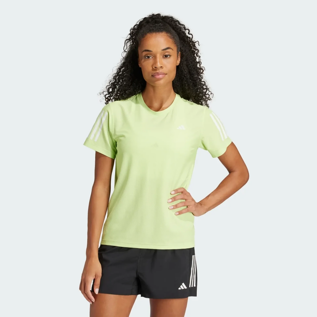 Adidas Womens Own the Run Tee - Green