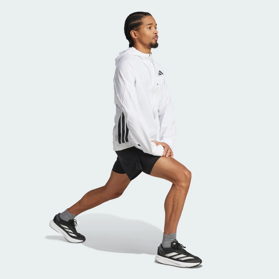 Adidas Mens Adizero Jacket - White