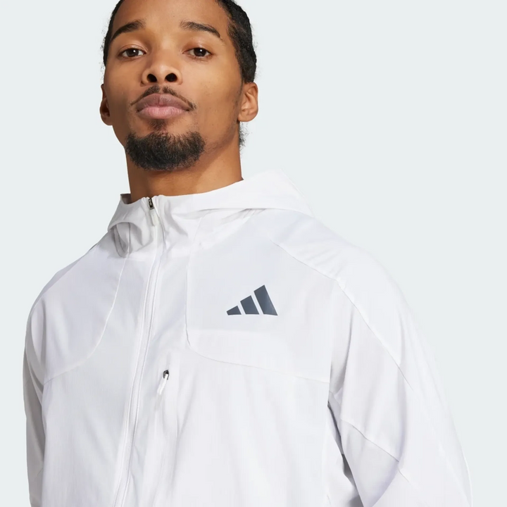 Adidas Mens Adizero Jacket - White