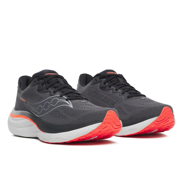 Saucony Mens Ride 19 - Carbon/Black - Neutral - AW26