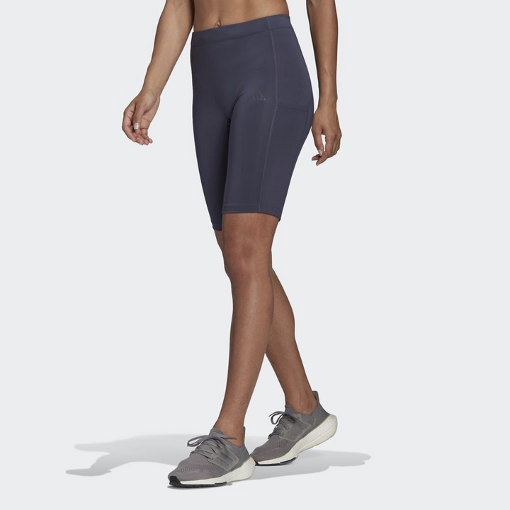 Adidas Womens Run Fast Shorts - Navy