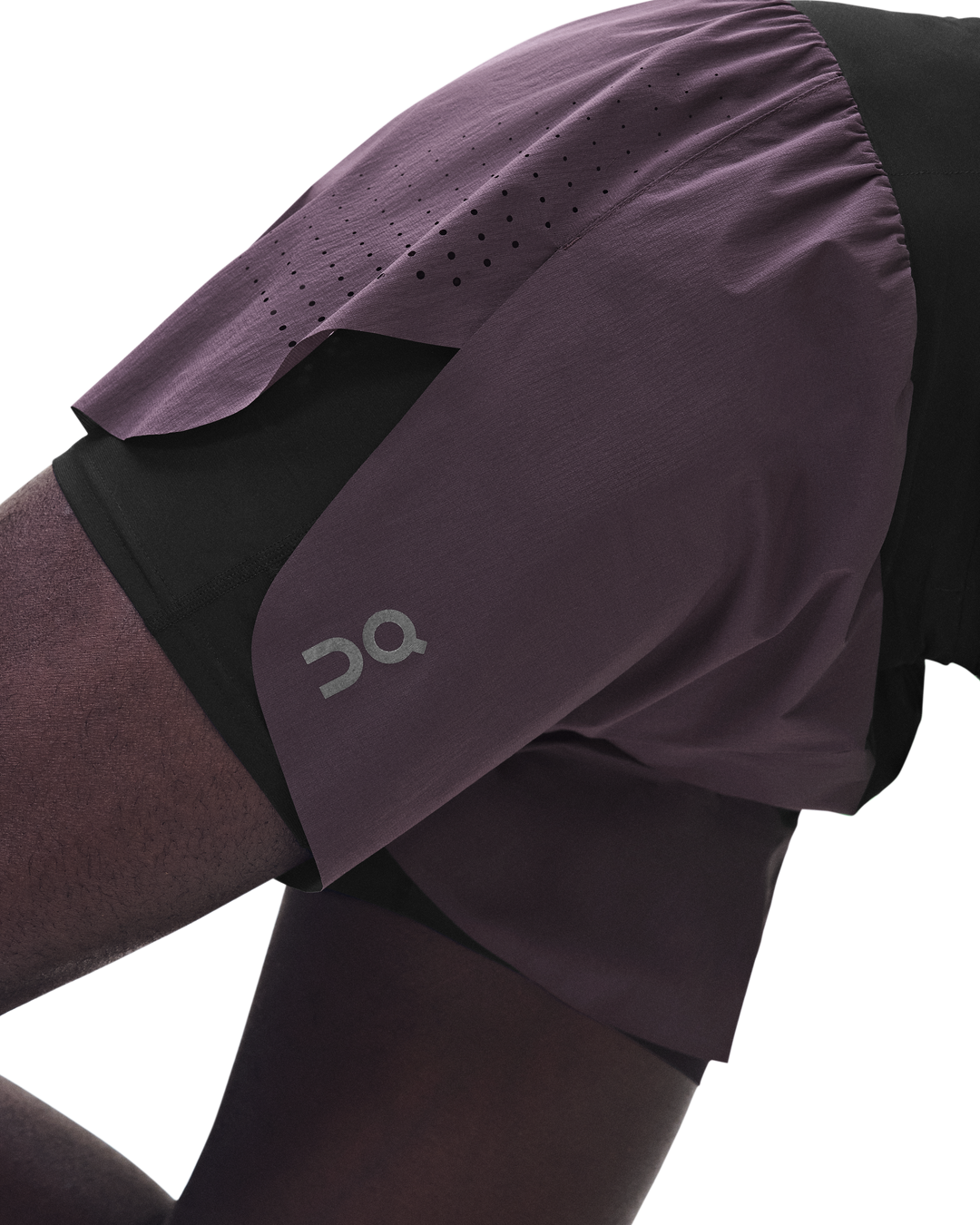 ON Mens Zero 2-in-1 Shorts - Urchin/Black - AW26