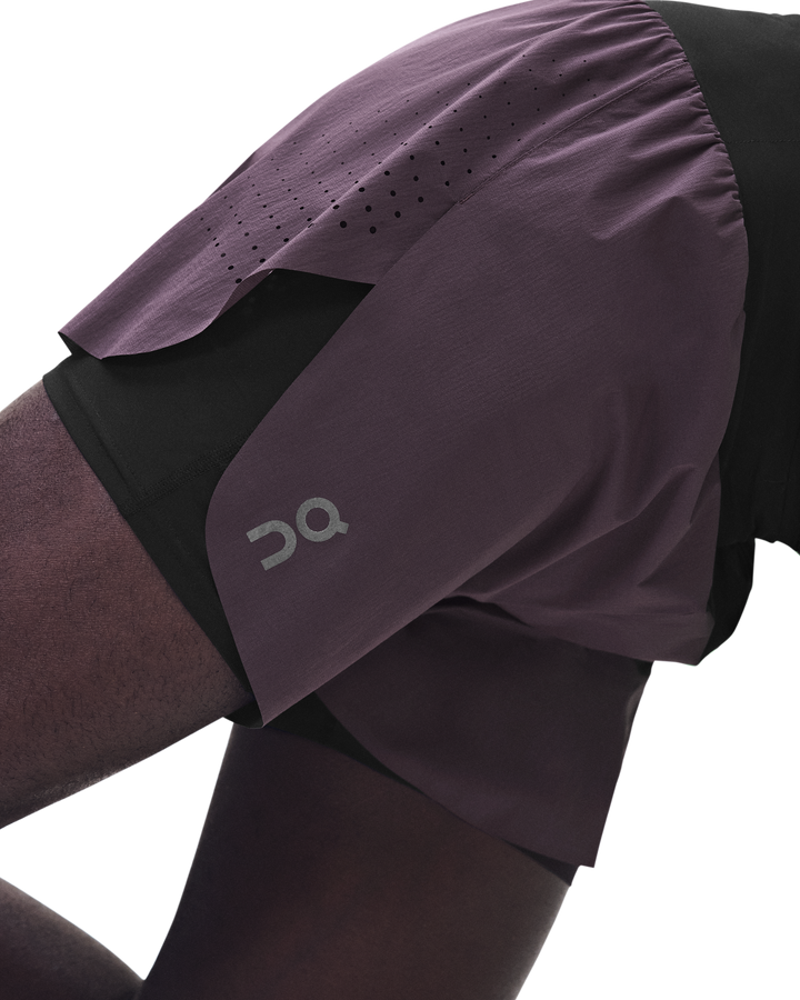 ON Mens Zero 2-in-1 Shorts - Urchin/Black - AW26