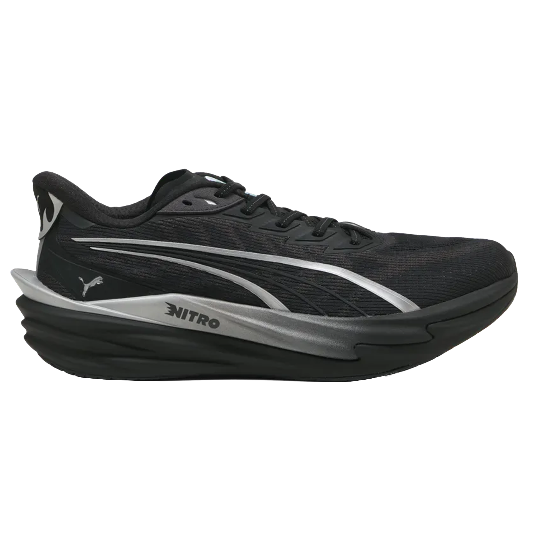 Puma Mens Deviate NITRO 4 Brightstride - Puma Black/Puma Silver - Neutral - AW26