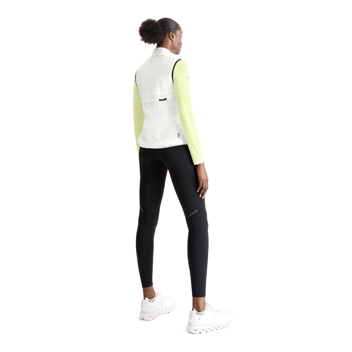 ON Women's Weather Vest - White/Black