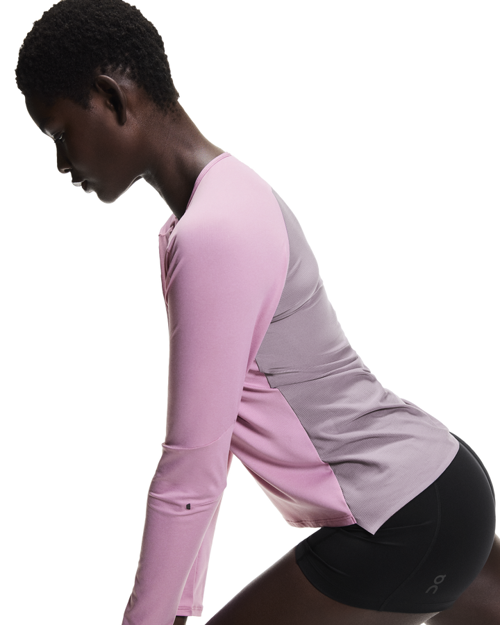 ON Womens Performance Long Tee – Sakura/Dewberry – SS26